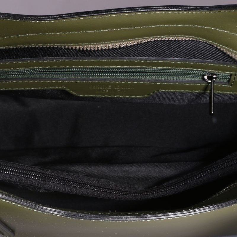 Trendové kožené kabelky zelené velké Carina