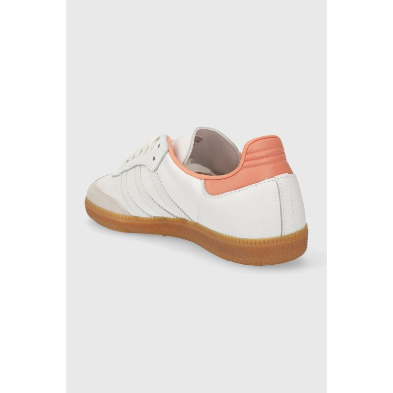 Kožené sneakers boty adidas Originals SAMBA OG bílá barva, IG5932