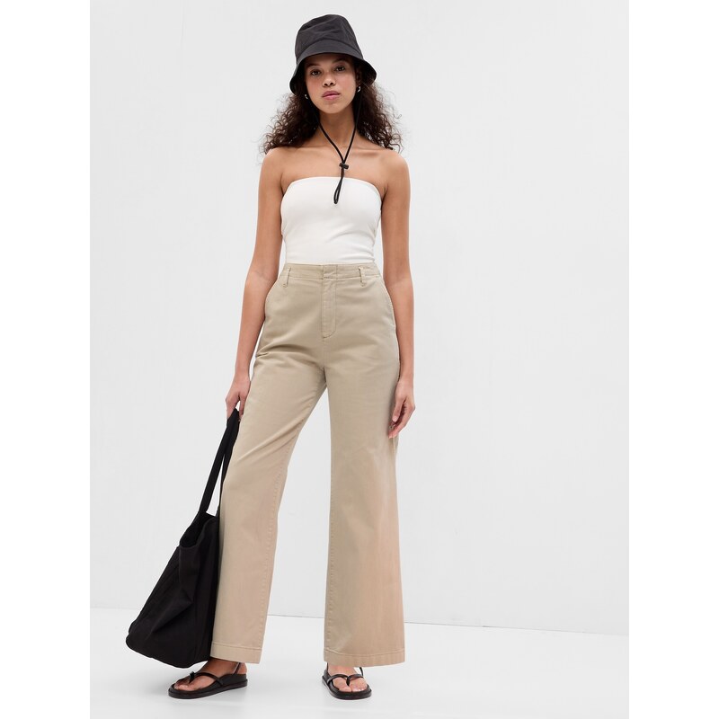 Dámské Kalhoty Loose Khaki GAP 802061-05 109691499