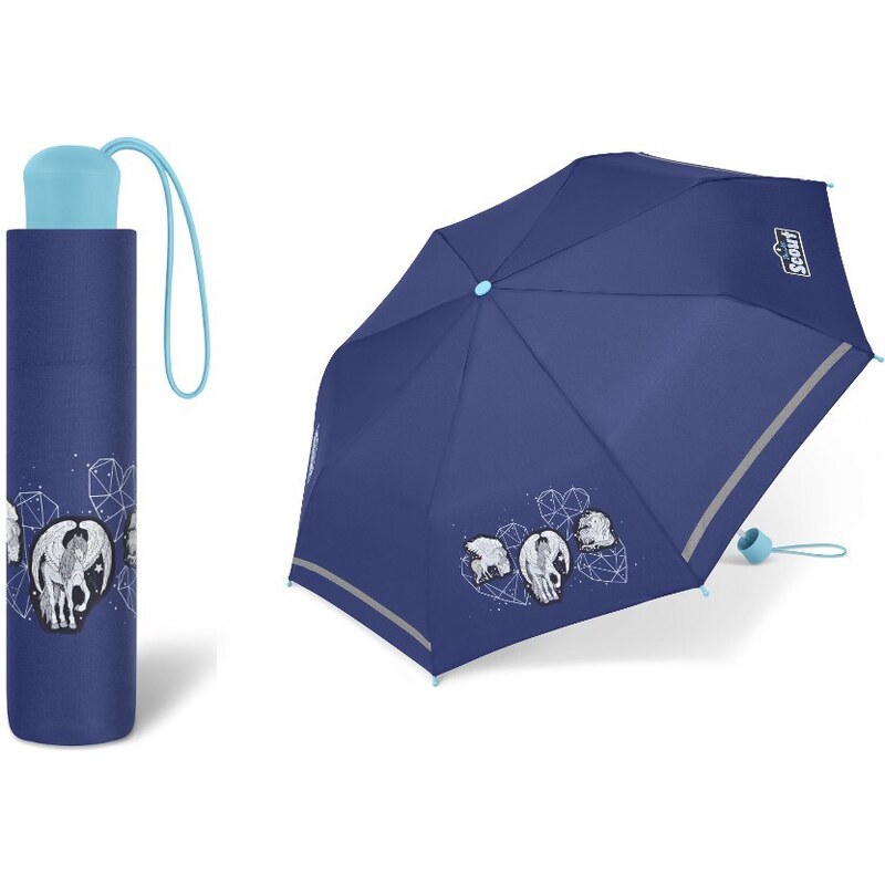 happy rain Dívčí skládací deštník Scout - Pegasus