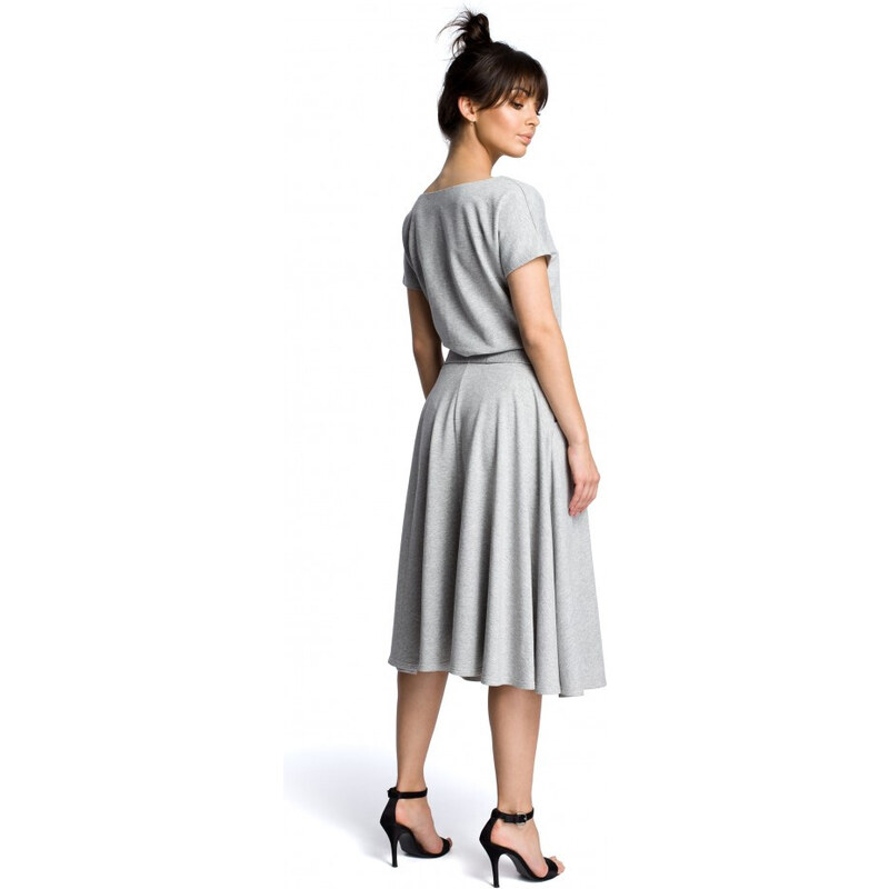 šaty šedé model 18001769 - BeWear