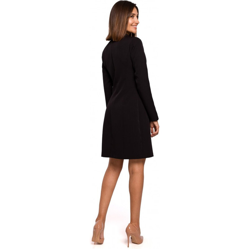 model 18002571 Sako černé šaty - STYLOVE