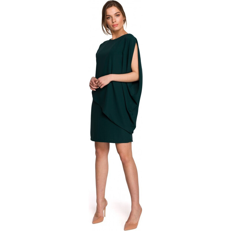 Style S262 Vrstvené šaty - zelené