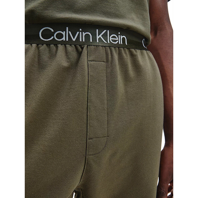 Pánské tepláky Jogger NM2175E - RBN - Khaki - Calvin Klein