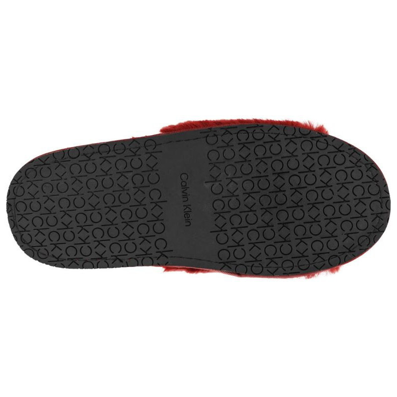 Dámské sandály s umělou kožešinou W HW0HW00634-XB8 - Calvin Klein