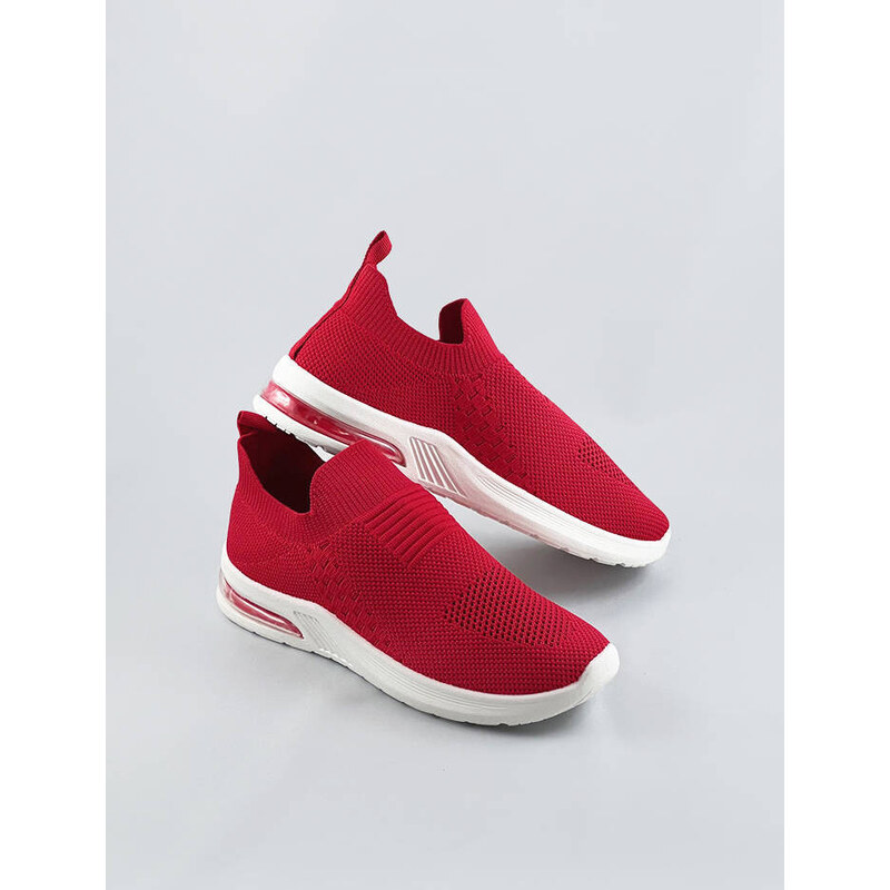 H&D Červené dámské nazouvací sportovní boty (LDH886)