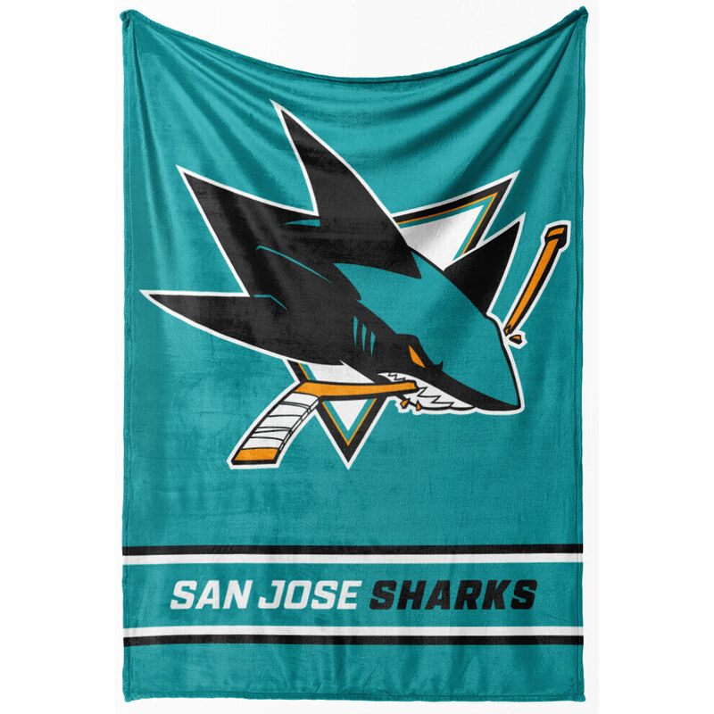 Carbotex Deka NHL San Jose Sharks Essential 150x200 cm