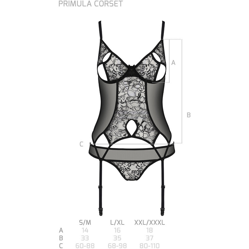 festina Passion Primula corset kolor:black