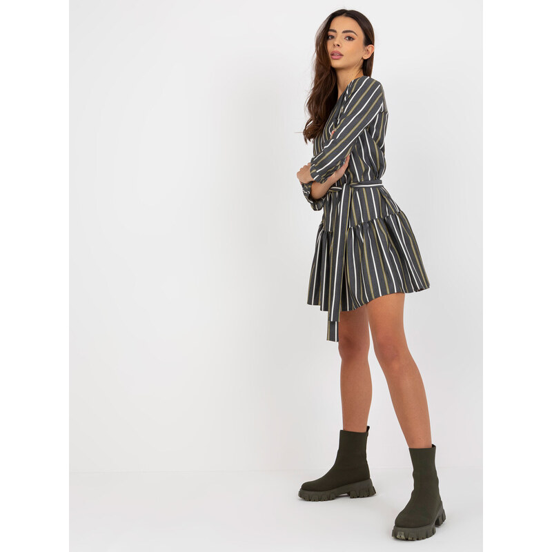 Dámské šaty LK SK model 17799957 tmavě šedá - FPrice