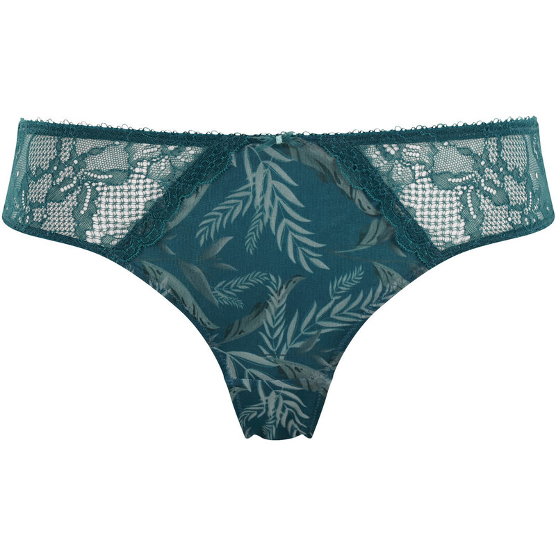 Dámské kalhotky Panache Jasmine Brazilian botanical teal 6953