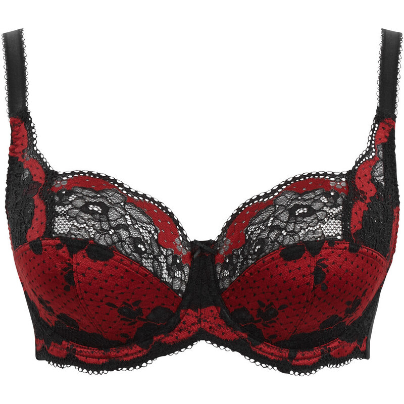 Vyztužená podprsenka Panache Clara Full Cup noir ruby 7255A