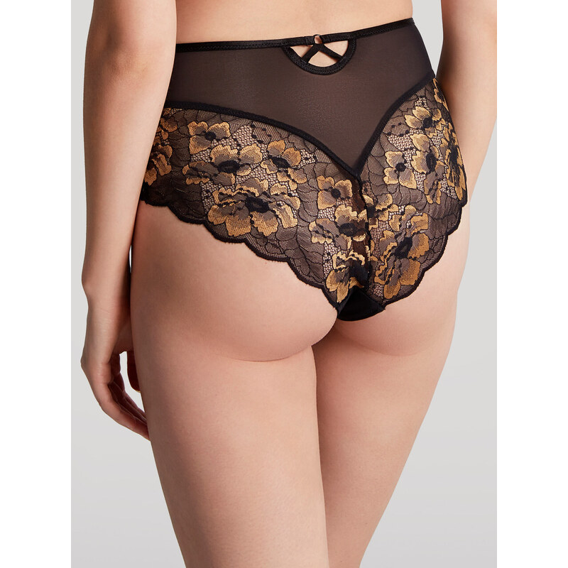 Vysoké kalhotky Panache Sabrina High Waist Pant black/vintage gold 10634