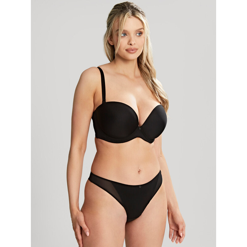 Vyztužená podprsenka Cleo Faith Moulded Strapless noir 10660