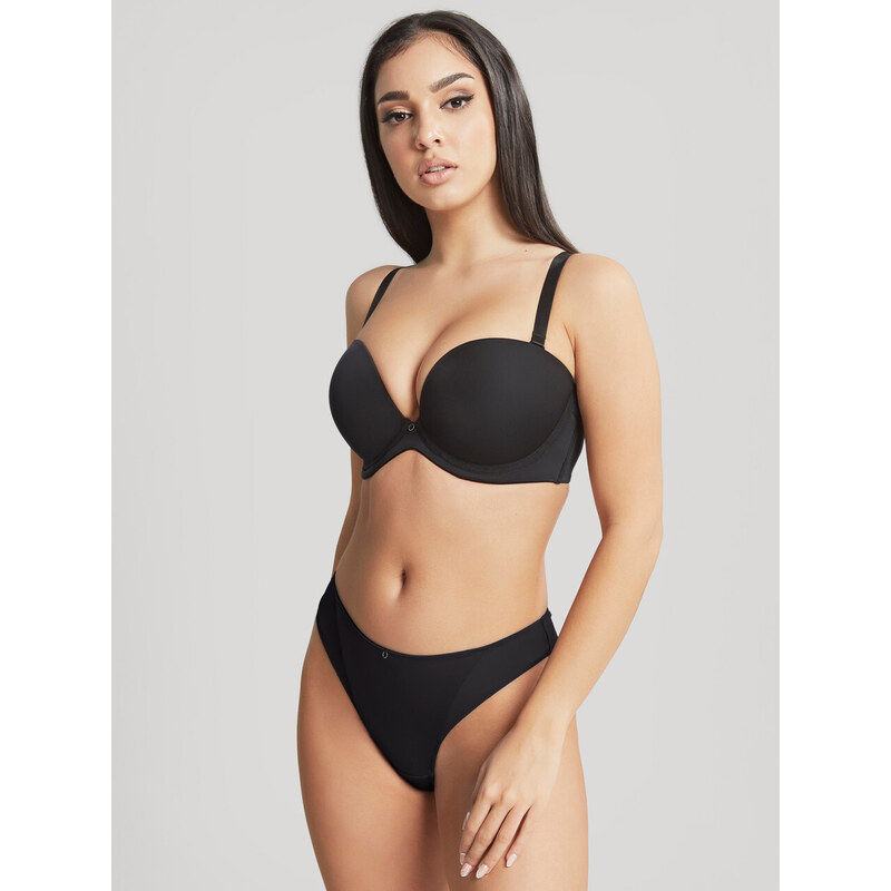 Vyztužená podprsenka Cleo Faith Moulded Strapless noir 10660