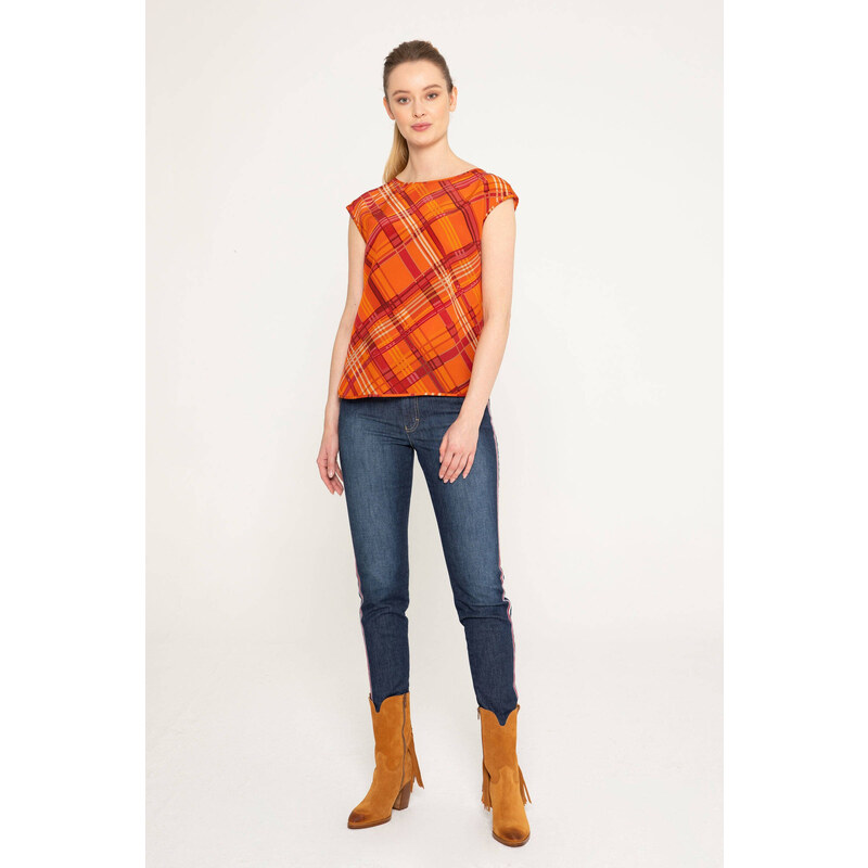 Deni Cler Milano Top W-Dc-0055-0P-H2-29-1 Orange