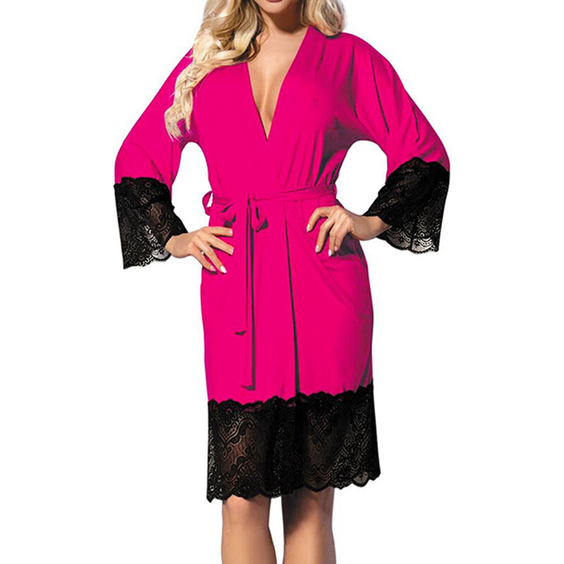 DKaren Housecoat Jasmin Pink