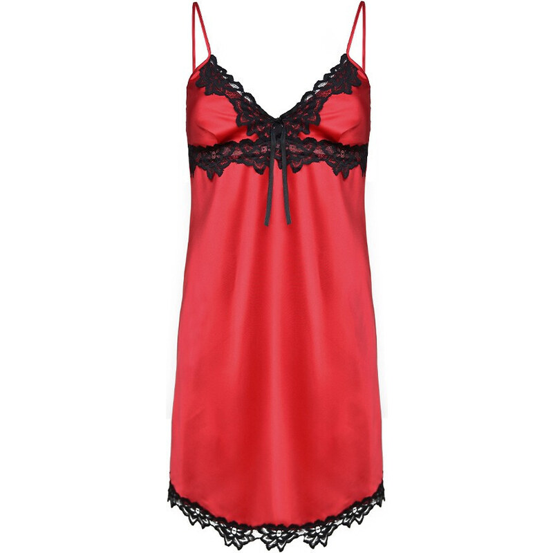 DKaren Plus Size Slip Viola Red