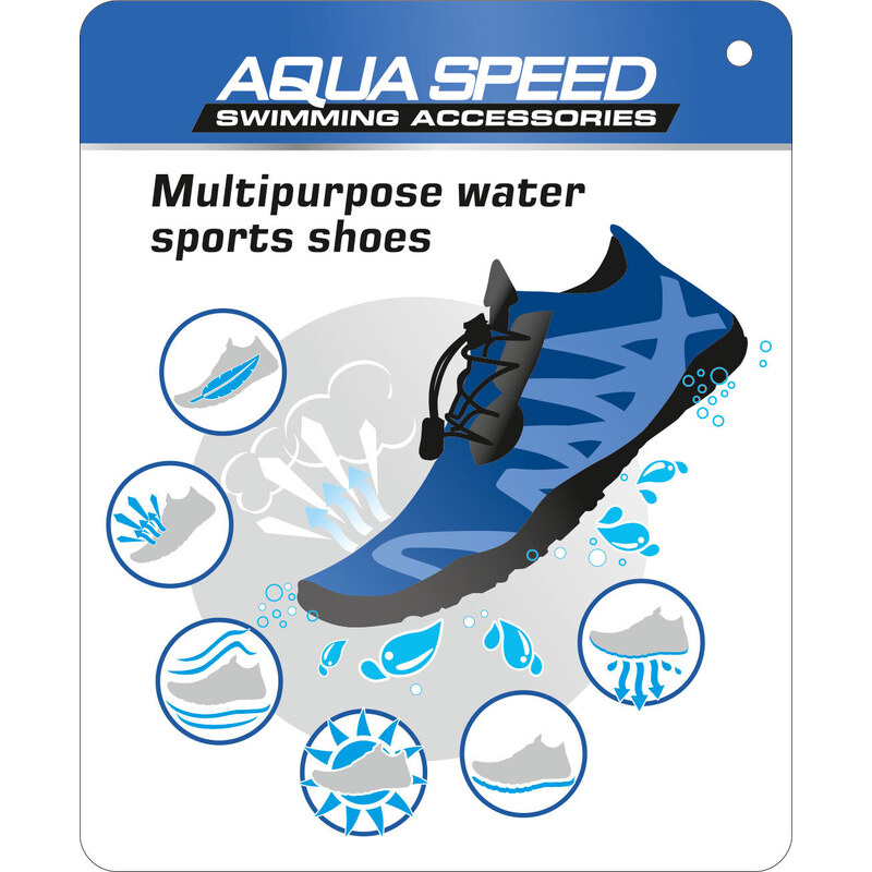 AQUA SPEED Plavecká obuv Agama Navy Blue/Blue/Black