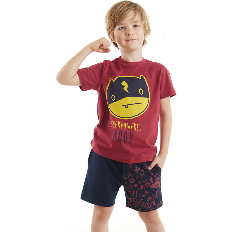 Denokids Boy Super Strength T-shirt Shorts Set