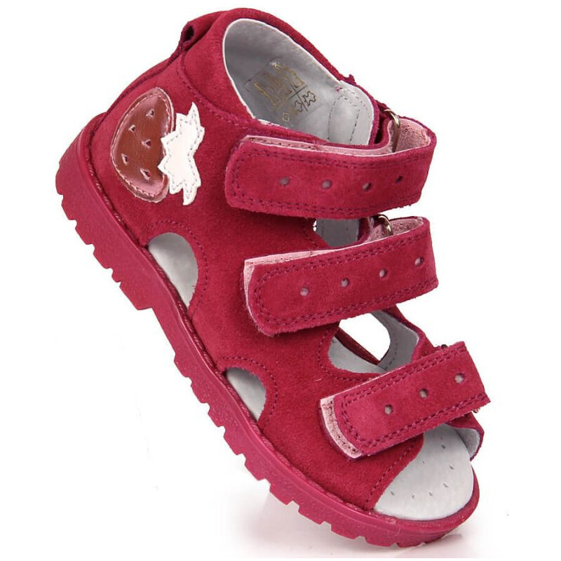 Dívčí kožené ortopedické sandály KORORT117 - Kornecki