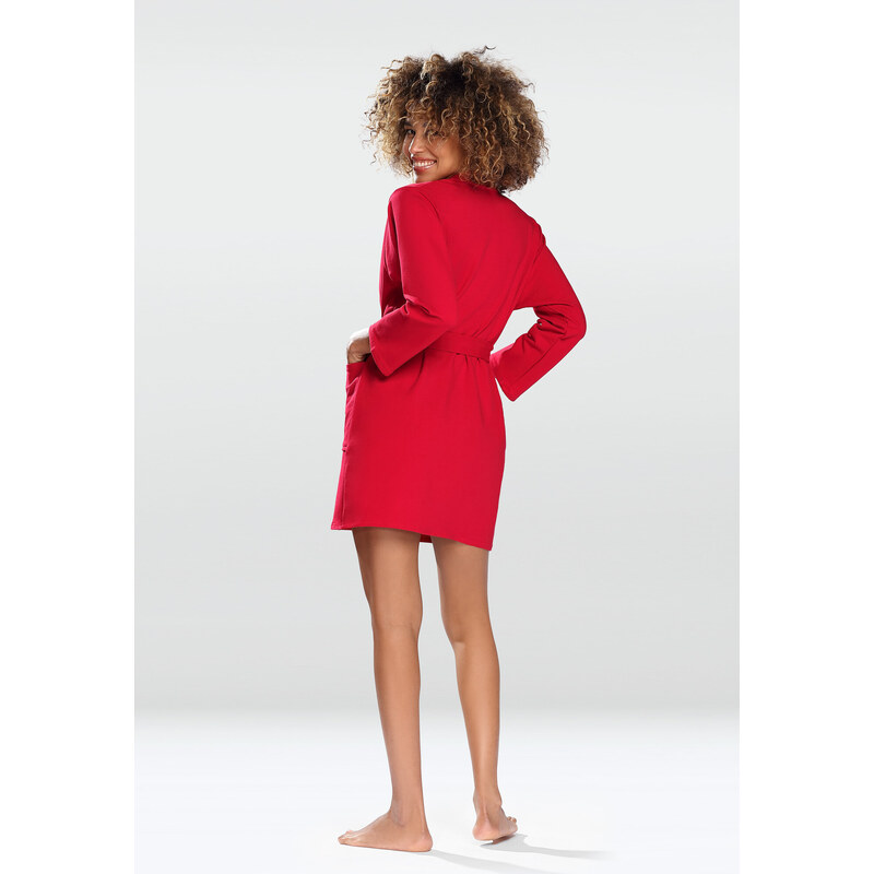 DKaren Housecoat Pola Red