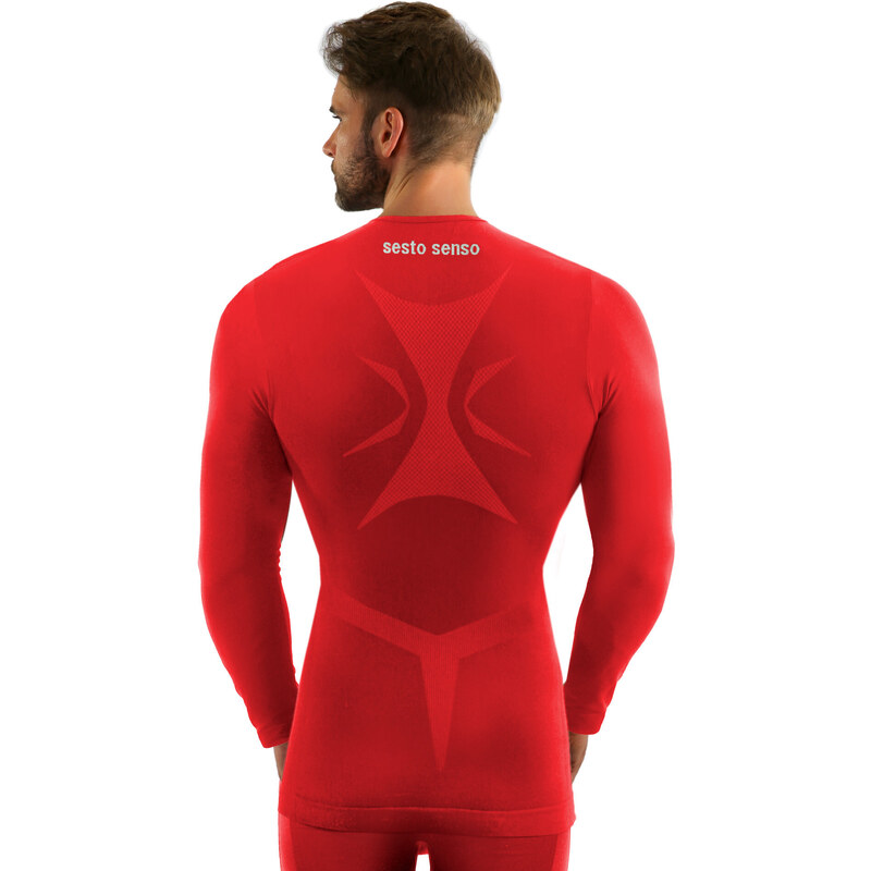 Sesto Senso Thermo Top s dlouhým rukávem CL40 Red