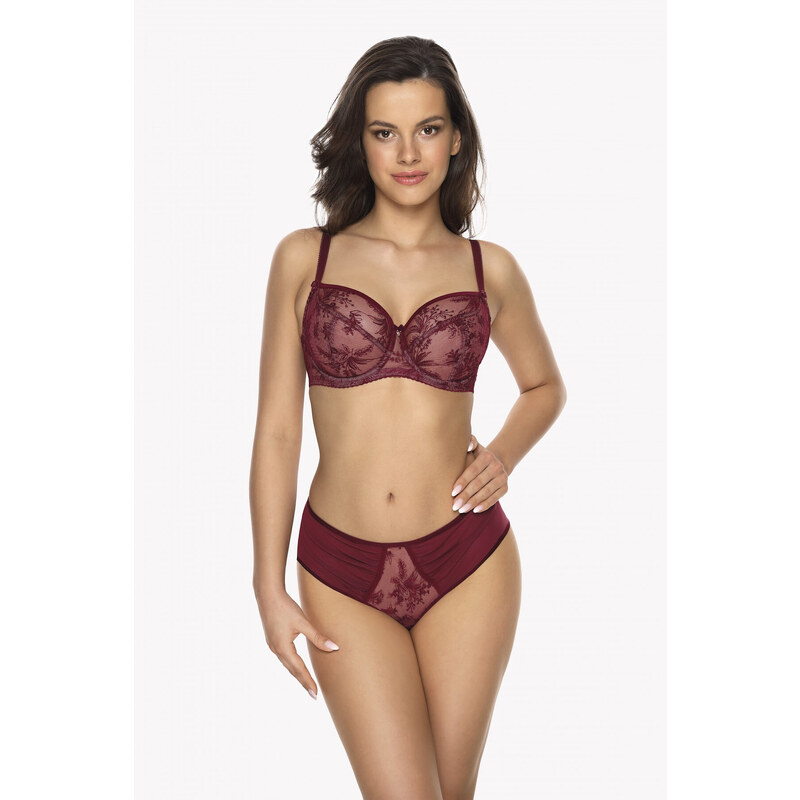 Měkká dámská podprsenka soft Gaia BS 1035 Jasmine Burgund