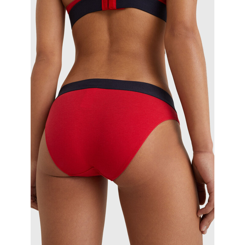 Dámské kalhotky CONTRAST WAISTBAND BRIEFS UW0UW02773XLG červená - Tommy Hilfiger