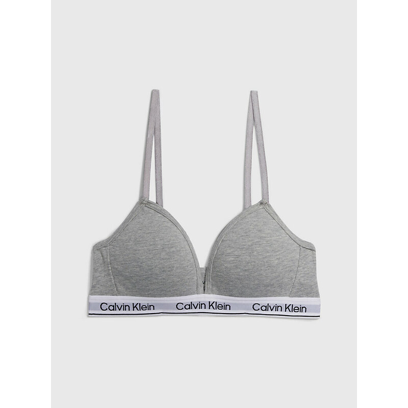 Dívčí podprsenka Girls Triangle Bra Modern Cotton G80G800629P6S šedá - Calvin Klein