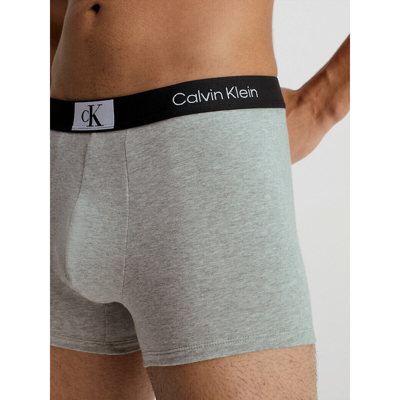 Pánské trenky Trunks CK96 000NB3403AP7A šedá - Calvin Klein