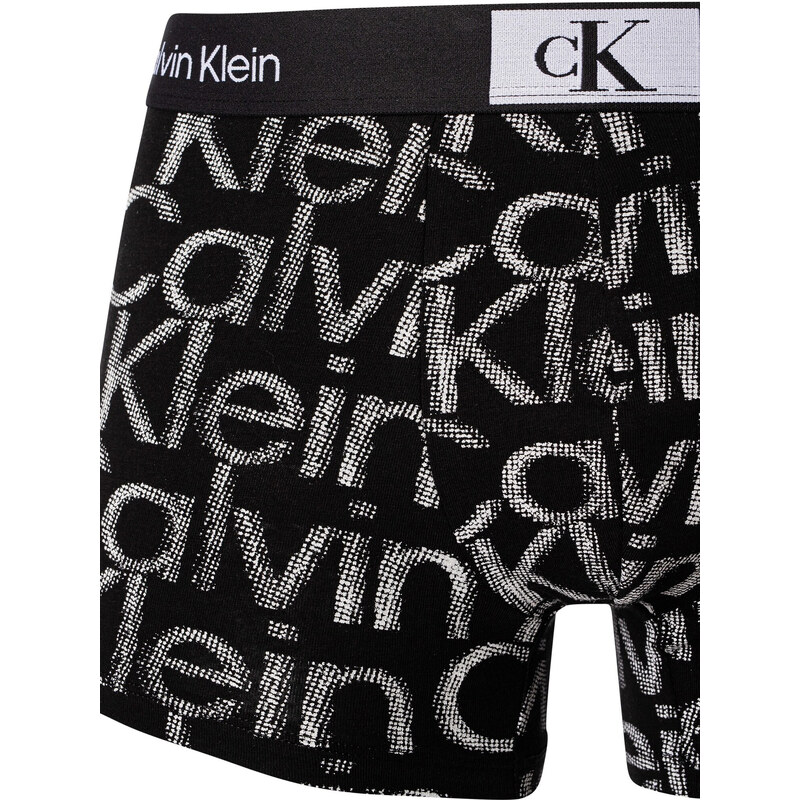 Pánské boxerky NB3403A GND černobílé - Calvin Klein