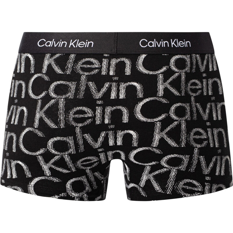 Pánské boxerky NB3403A GND černobílé - Calvin Klein