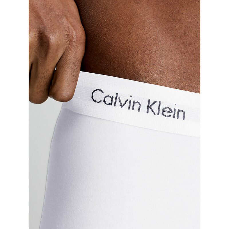 Pánské trenky 3 Pack Low Rise Trunks Cotton Stretch 0000U2664G998 černá/bílá/šedá - Calvin Klein