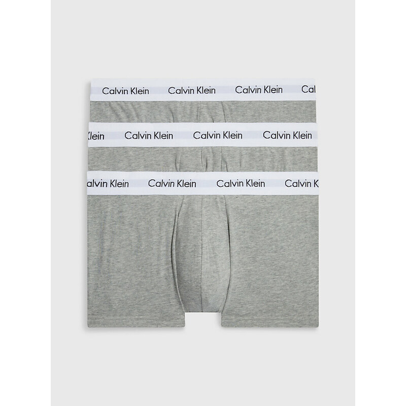 Pánské spodní prádlo 3P LOW RISE TRUNK 0000U2664GKS0 - Calvin Klein