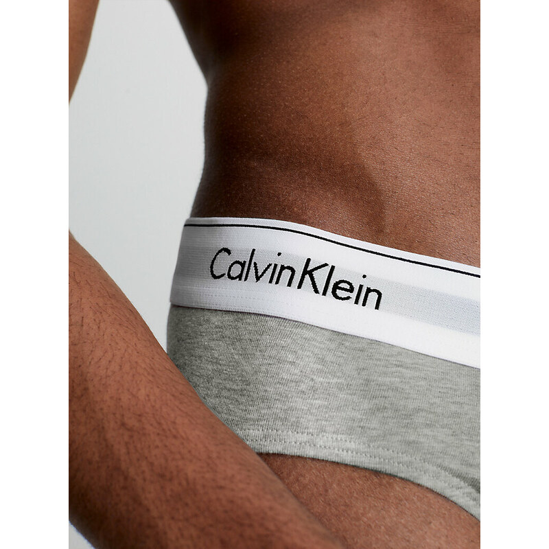 Pánské slipy 3 Pack Briefs Modern Cotton 000NB2379AMP1 černá/bílá/šedá - Calvin Klein