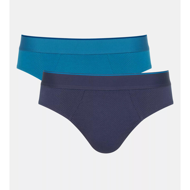 Pánské slipy EVER Airy Brief C2P - BLUE - modré M008 - SLOGGI