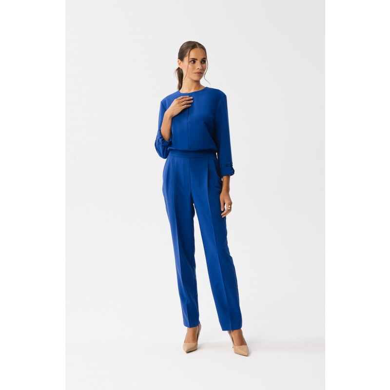 STYLOVE S355 Kombinéza s děleným výstřihem - královská modř 85709381