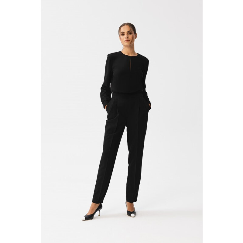 STYLOVE S355 Kombinéza s děleným výstřihem - černá 85709382