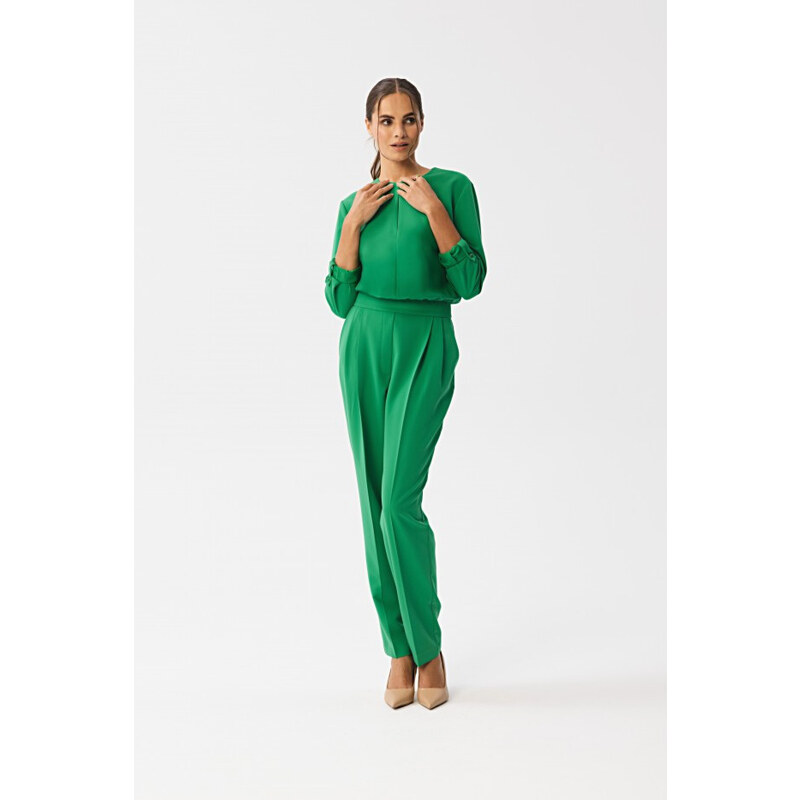 STYLOVE S355 Kombinéza s děleným výstřihem - zelená 85709383