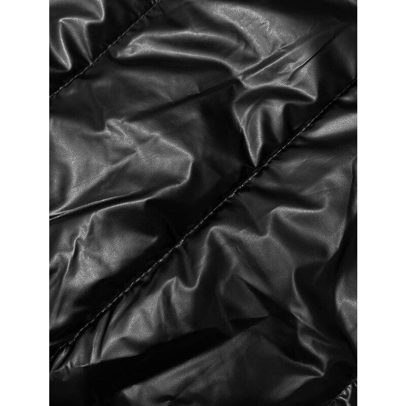 J.STYLE Černá dámská vesta s asymetrickým zipem (16M9117-392)