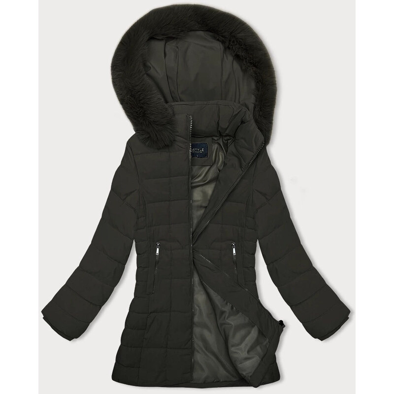 Dámská prošívaná zimní bunda J Style army (16M9119-136) 107743112