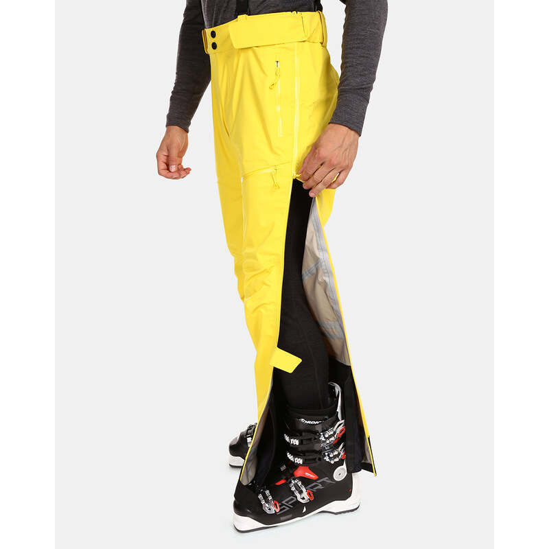 Pánské nepromokavé lyžařské kalhoty Kilpi LAZZARO-M žlutá