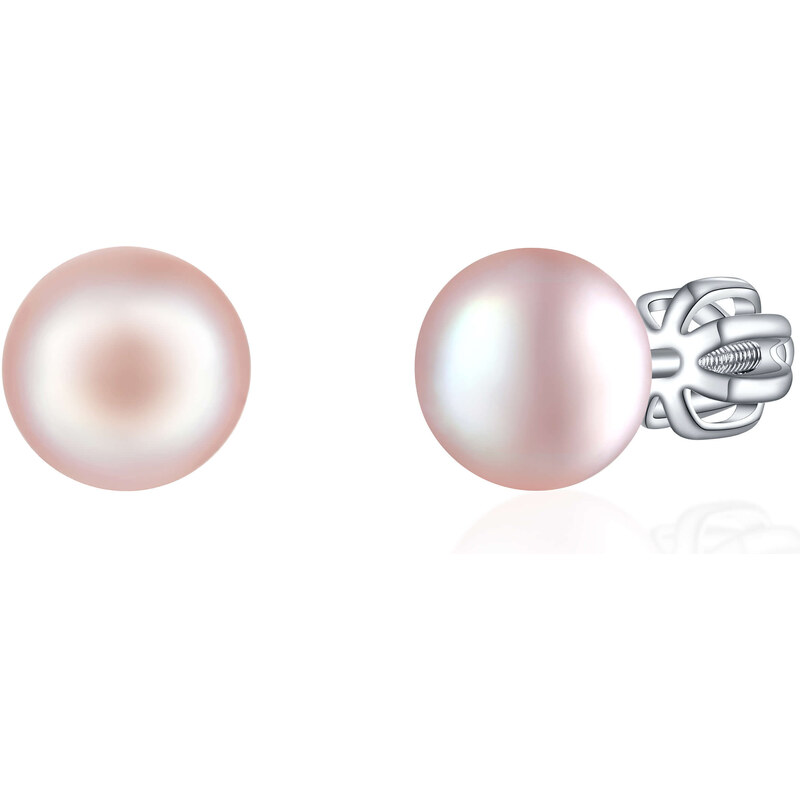 Olivie Stříbrné 8mm náušnice PERLY PINK 7988 87054930