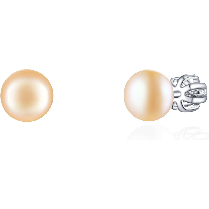 Olivie Stříbrné 6mm PERLY PEACH 7983