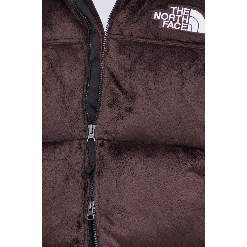 Péřová bunda The North Face Versa Velour Nuptse pánská, hnědá barva, zimní, NF0A84F7I0I1