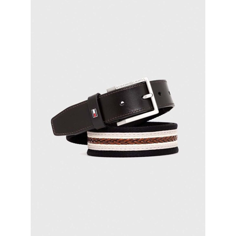 Pásek Tommy Hilfiger pánský, béžová barva