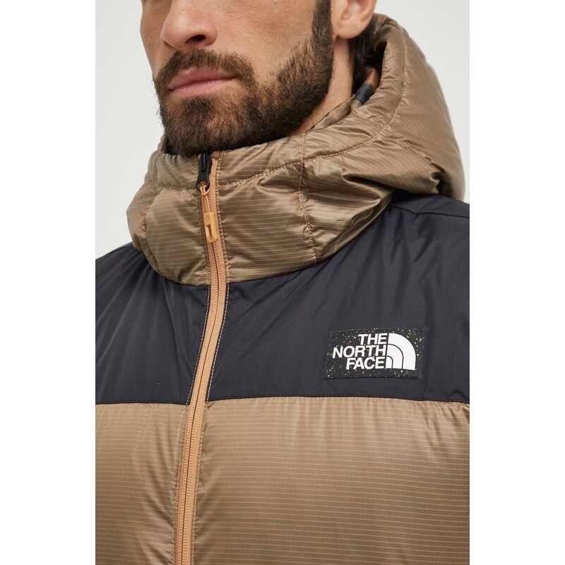 Péřová sportovní bunda The North Face Diablo hnědá barva