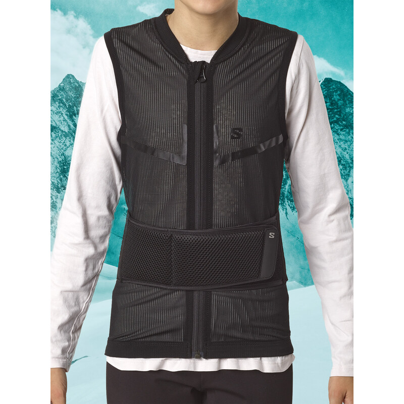 Dětský chránič páteře Salomon Flexcell Pro Vest JR Black