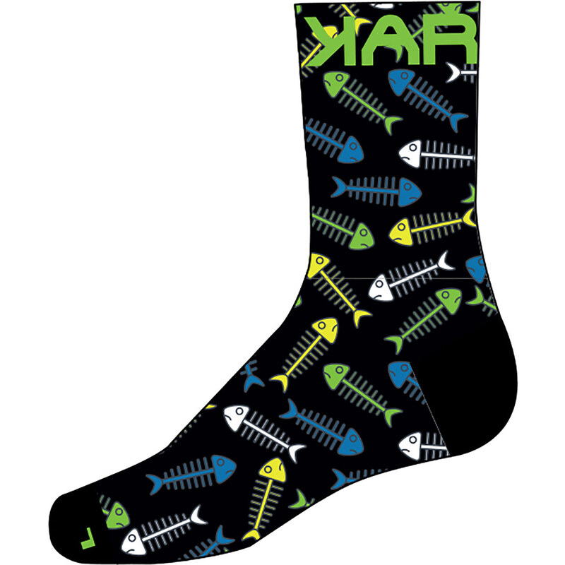 Karpos Green Fire Ponožky černé/zelené fluo
