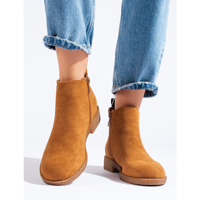 Camel suede Chelsea boots Shelvt